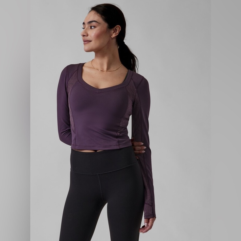 Athleta Shanti Lace Top